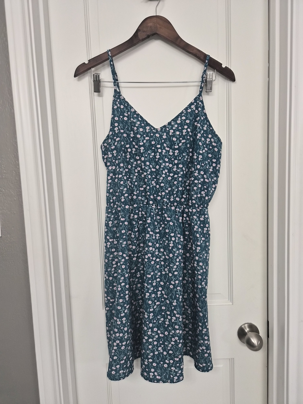 Floral Teal & Pink Mini Dress